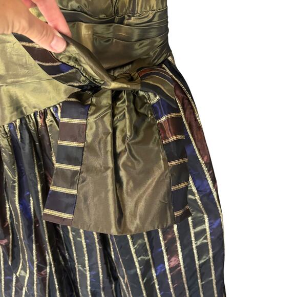 Jessica McClintock Vintage Taffeta Ball Gown Fancy Dress Strapless Size 6 - Picture 6 of 16